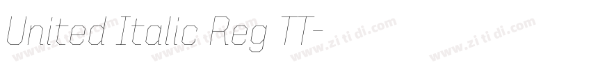United Italic Reg TT字体转换